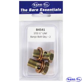 BANJO BOLT 1/2" BORE UNF THREAD  QTY 2