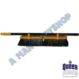BROOM MEDIUM POLY 600MM METAL HANDLE