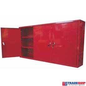 WALL CABINET 1200MM LONG 3 DOOR RED