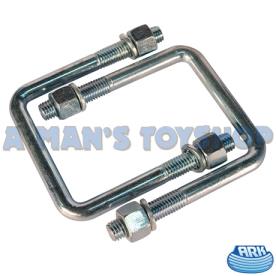 3" GALVINISED JOCKEY WHEEL U BOLT SET
