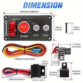 RACING PANEL SWITCH/START/ACC KIT