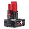 CORDLESS BATTERY 12V 4 AMPS  RED LITHIUM