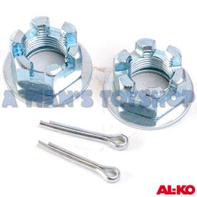 AXLE NUTS & WASHER/PINS 3/4 UNF 2 PCS