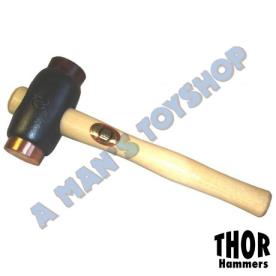 HAMMER 50MM COPPER/LEATHER 5-1/2LB THOR