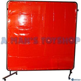 WELDING CURTAIN KIT RED 1.8 X 1.8 METRE