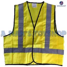 FLURO SAFETY VEST X/LARGE  REFLECT BAND