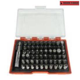 POWER SCREWDRIVER BIT SET 61 PIECE