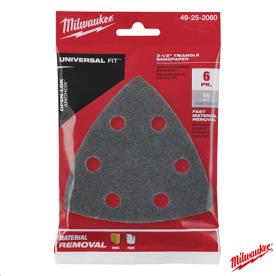 TRIANGLE SANDPAPER 60 GRIT 6 PK 89MM