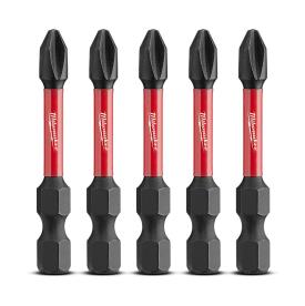PHILLIPS 2" POWERBIT DRIVER#2 SHOCK 5 PC