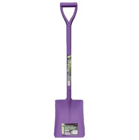 LONG D HANDLE SQUARE MOUTH SHOVEL PURPLE