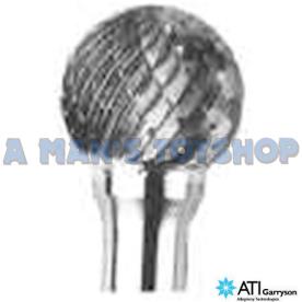 BURR 12MM BALL D-CUT 6MM SHANK
