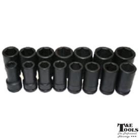 IMPACT SOCKET SET 3/4DR 15 PCE DEEP AF
