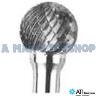 BURR 10MM BALL D-CUT 6MM SHANK