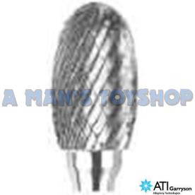 BURR 10MM OVAL D-CUT 6MM SHANK