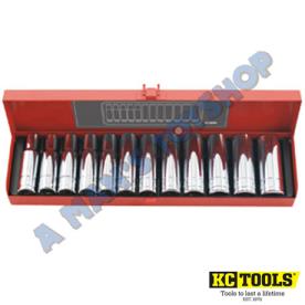 DEEP SOCKET SET AF 10 PCE 3/8-15/16