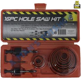 HOLE SAW KIT 16 PIECE INTER CHANGE BLADE
