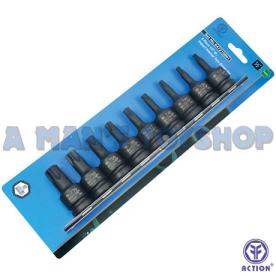 **TORX SPLINE DRIVER SET 1/2DR T27-T70