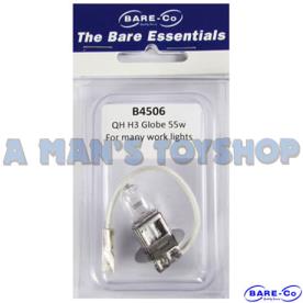 BULB 55W QH H3 12V WITH TAIL WORKLIGHT