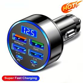 CIG LIGHTER FAST CHARGE 4 X USB PORT