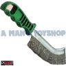 HAND CURVED BRUSH BRASS WITH PVC HANDLE