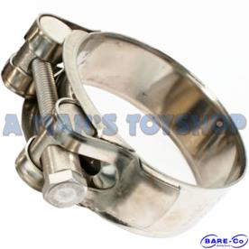 HOSE CLAMP TBOLT 52-55MM S/STEEL 1PCE