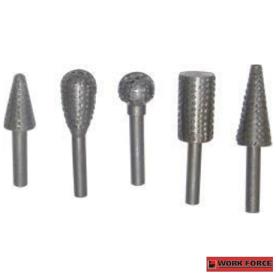 WOOD RASP BURR  SET 1/4 SHANK 5 PIECE