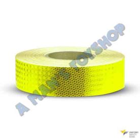 LIME GREEN REFLECTIVE TAPE 50MX45 METRE