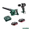 DRILL & BLOWER KIT 18V 2 X BAT & CHARGER