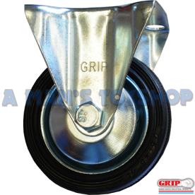 CASTOR RUBBER STEEL CORE 160MM FIXED145K