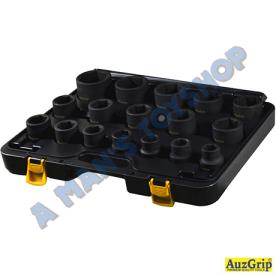 IMPACT SOCKET SET 3/4DR AF 17 PIECE 1-2"