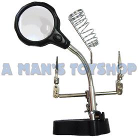 HELPING HAND STAND LED LIGHT & MAGNIFIER