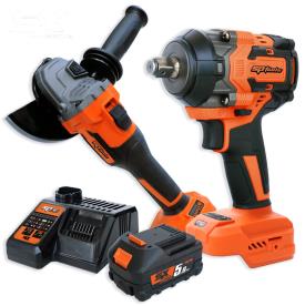 IMPACT WRENCH 1/2"DR & ANGLE GRINDER KIT