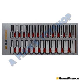 DEEP SOCKET METRIC AF 3/8 DRIVE 25 PIECE