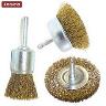WIRE BRUSH KIT 3 PCE ARBOR: 6MM