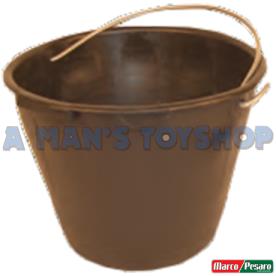 HEAVY POLY BUCKET 12 LITRE STEEL HANDLE