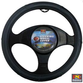 40CM STEERING WHEEL COVER LEATHER LOOK