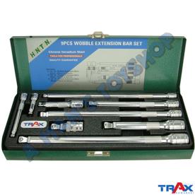 WOBBLE BAR SET 9 PIECE 1/4-3/8-1/2 DRIVE