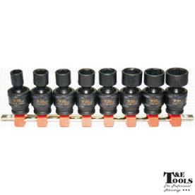 UNI IMPACT 3/8DR SOCKET AF 8 PIECE