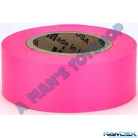 SURVEY FLAGGING TAPE PINK 25MM  X 50 MET