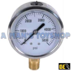 PRESSURE GAUGE 2000PSI 60MM FACE 1/4