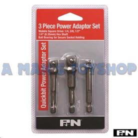 POWER ADAPTOR SET 3 PIECE 1/4, 3/8 & 1/2
