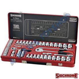 SOCKET SET 1/4-1/2 DR 51 PIECE AF/METRIC