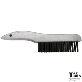 WIRE HAND BRUSH 4 ROW SHORT HANDLE 250MM