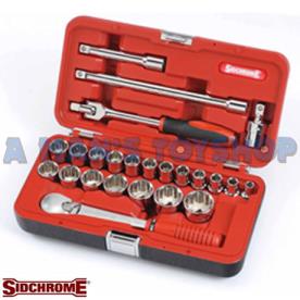 SOCKET SET 1/2DR 24 PCE METRIC